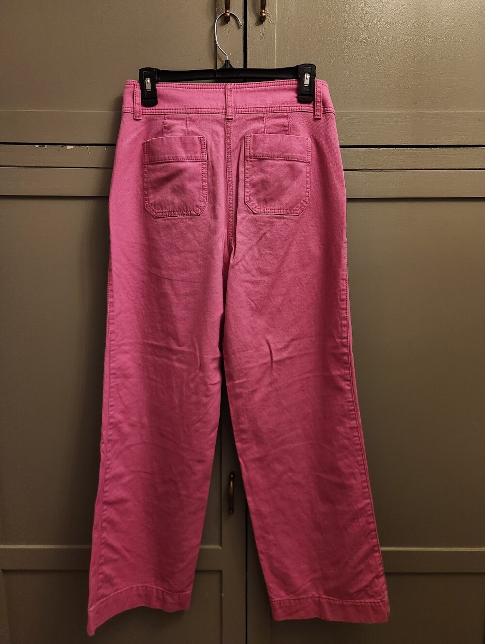 Talbots Twill Wide-Leg Pants - Picture 3 of 5
